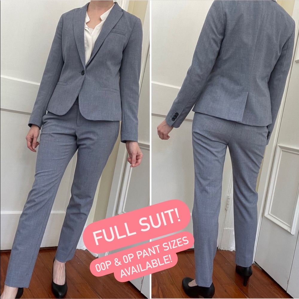 FULL SUIT chambray blue blazer + pants 00P 0P